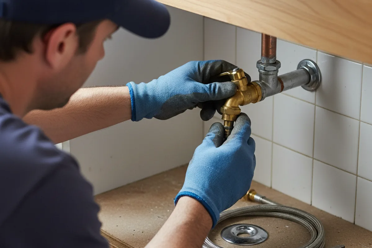 Shutoff valve and fitting work during Repiping in Colora